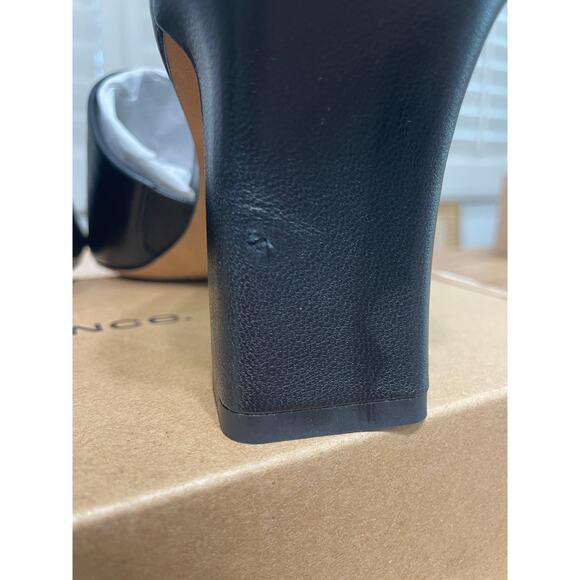 Vince Lulu Heel Sandals Black Leather Size 10 US 41 EU NIB Timeless Minimalist - Picture 10 of 14